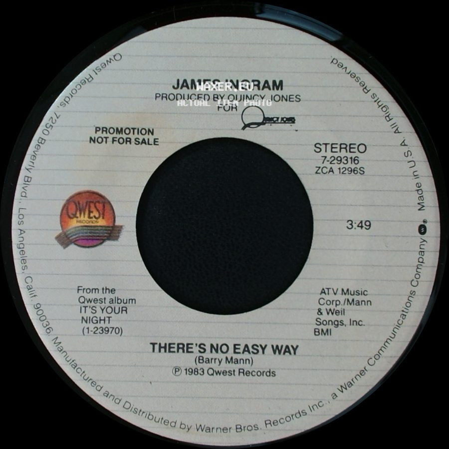 James Ingram - There's No Easy Way / There's No Easy Way side B
