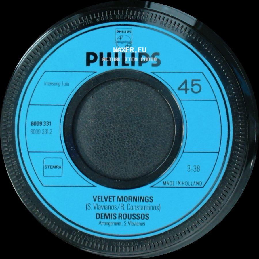 Demis Roussos / Demiro Roussos - Velvet Mornings / Forever And Ever side A