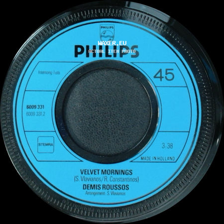 Demis Roussos / Demiro Roussos - Velvet Mornings / Forever And Ever side A