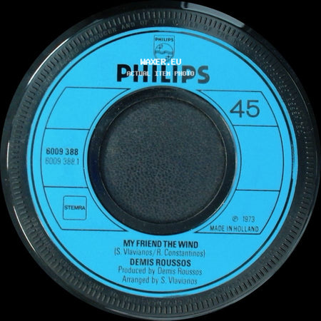 Demis Roussos - Lay It Down / My Friend The Wind side B