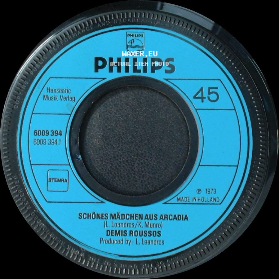 Demis Roussos - Schönes Mädchen Aus Arcadia / So Wie Du Bist side A