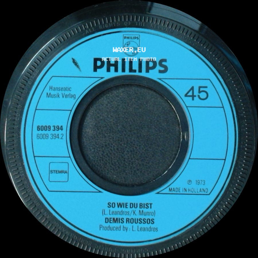 Demis Roussos - Schönes Mädchen Aus Arcadia / So Wie Du Bist side B