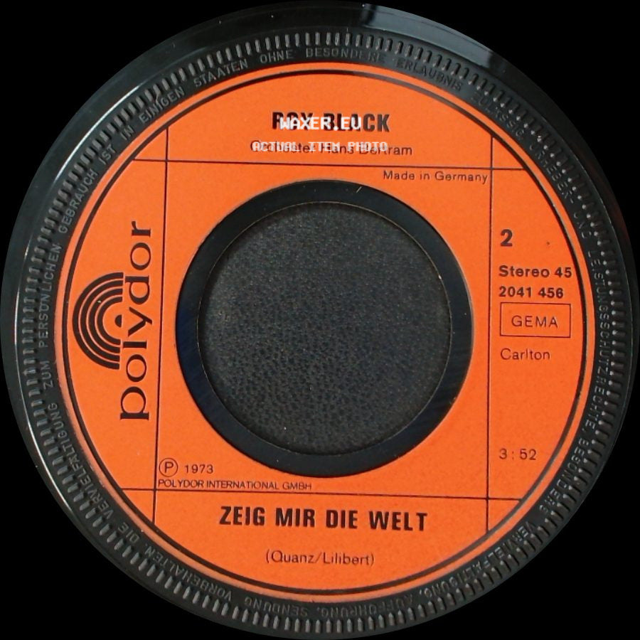 Roy Black / Roy Black & Anita - Zeig Mir Die Welt / Verliebt Und Froh Und Heiter side A