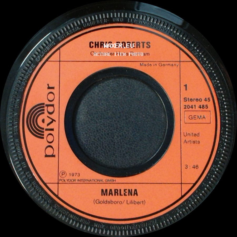 Chris Roberts - Sonja / Marlena side B