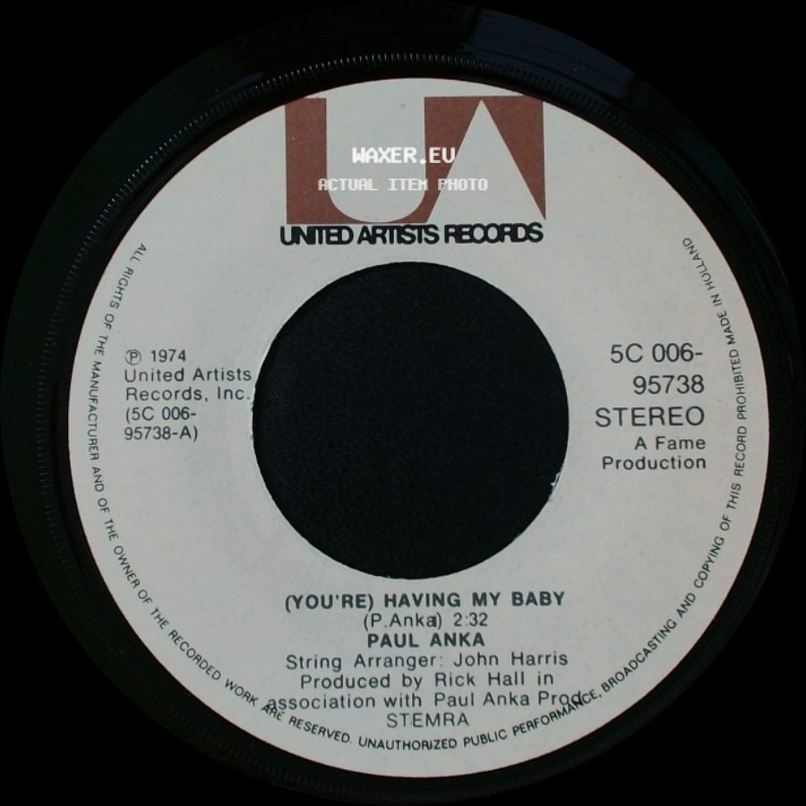 Paul Anka - (You're) Having My Baby / Papa side A