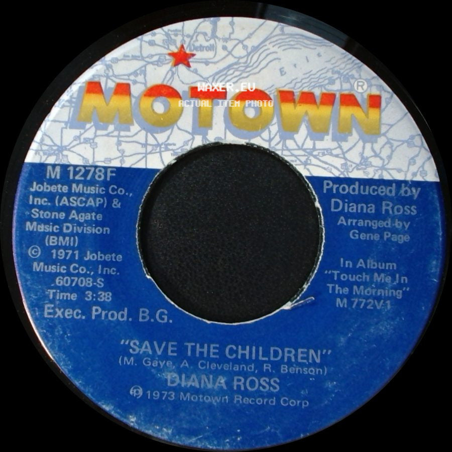 Diana Ross - Last Time I Saw Him / Save The Children side B
