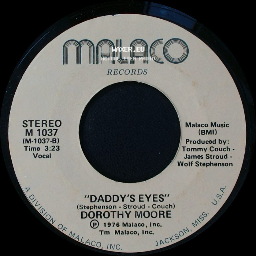 Dorothy Moore - For Old Time Sake / "Daddy's Eyes" side B
