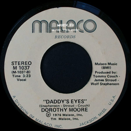 Dorothy Moore - For Old Time Sake / "Daddy's Eyes" side B