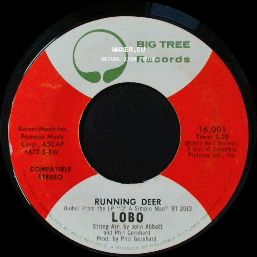 Lobo - Running Deer / It Sure Took A Long, Long Time side A
