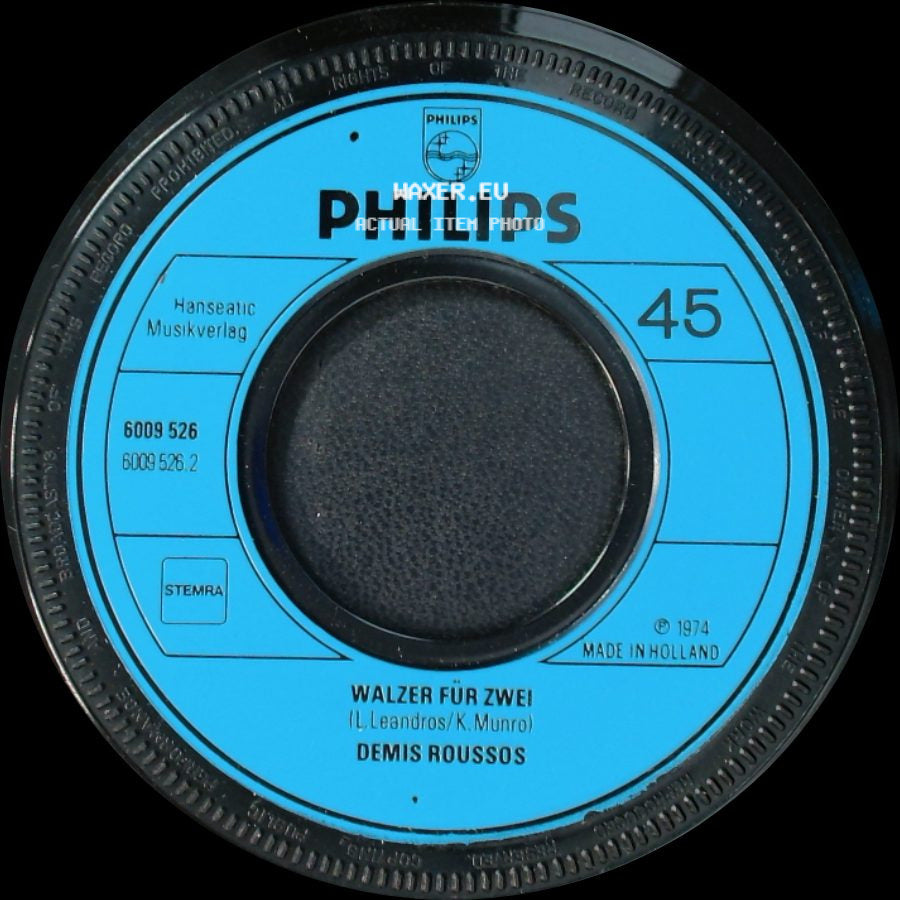Demis Roussos - Walzer Für Zwei / Auf Wiederseh'n (Sweetheart) side A