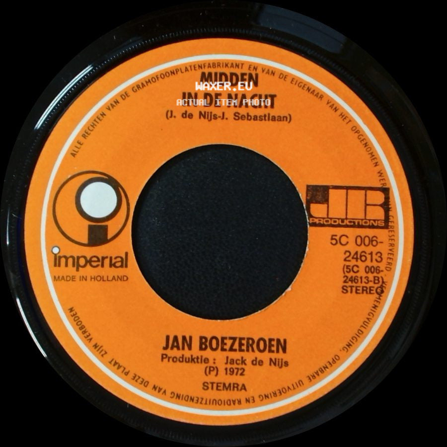 Jan Boezeroen - Midden In De Nacht / Oei Oei side A