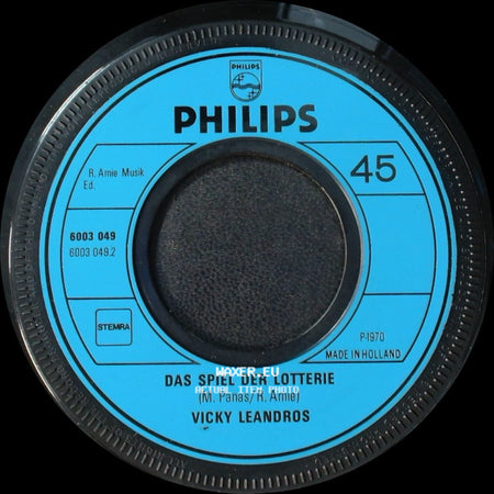 Vicky Leandros - Das Spiel Der Lotterie / St. Tropez-Gitarren Bei Nacht side A