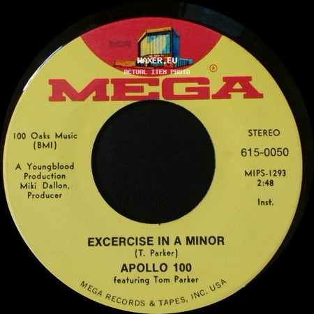 Apollo 100 Featuring Tom Parker / Apollo 100 - Joy (J. S. Bach) / Excercise In A Minor side B