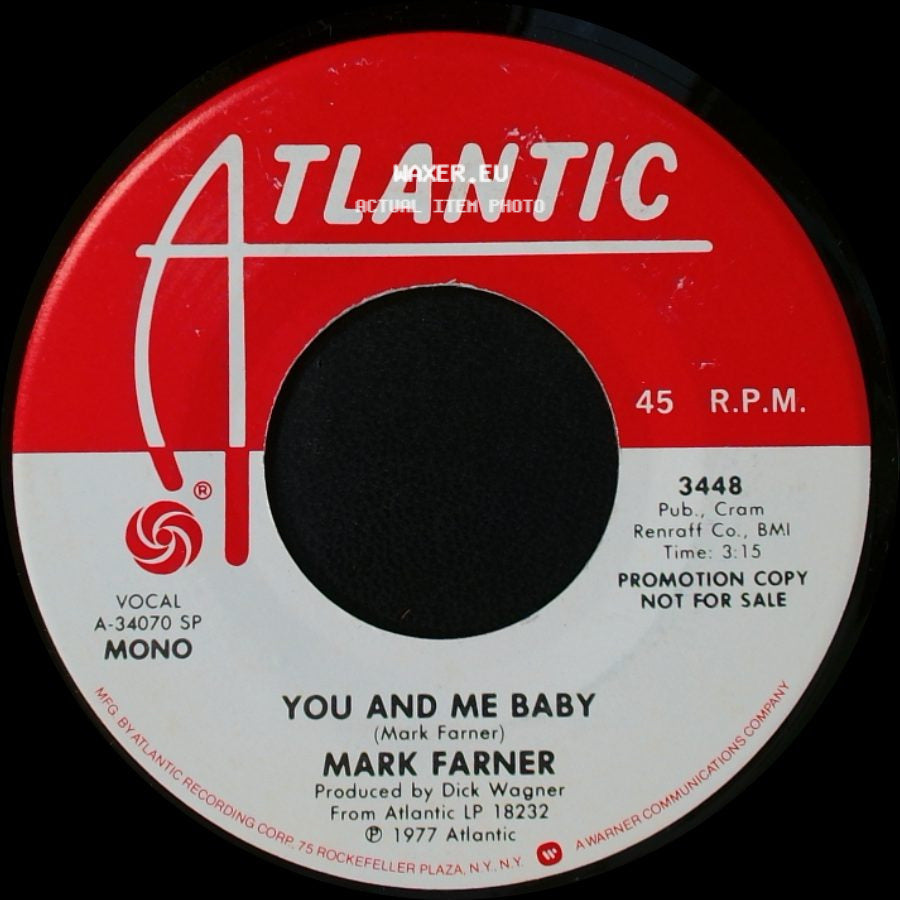 Mark Farner - You And Me Baby / You And Me Baby side B