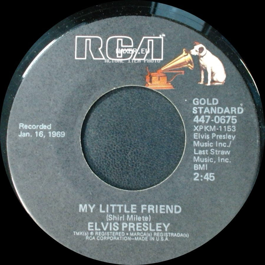 Elvis Presley - My Little Friend / Kentucky Rain side A