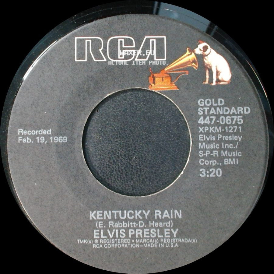 Elvis Presley - My Little Friend / Kentucky Rain side B
