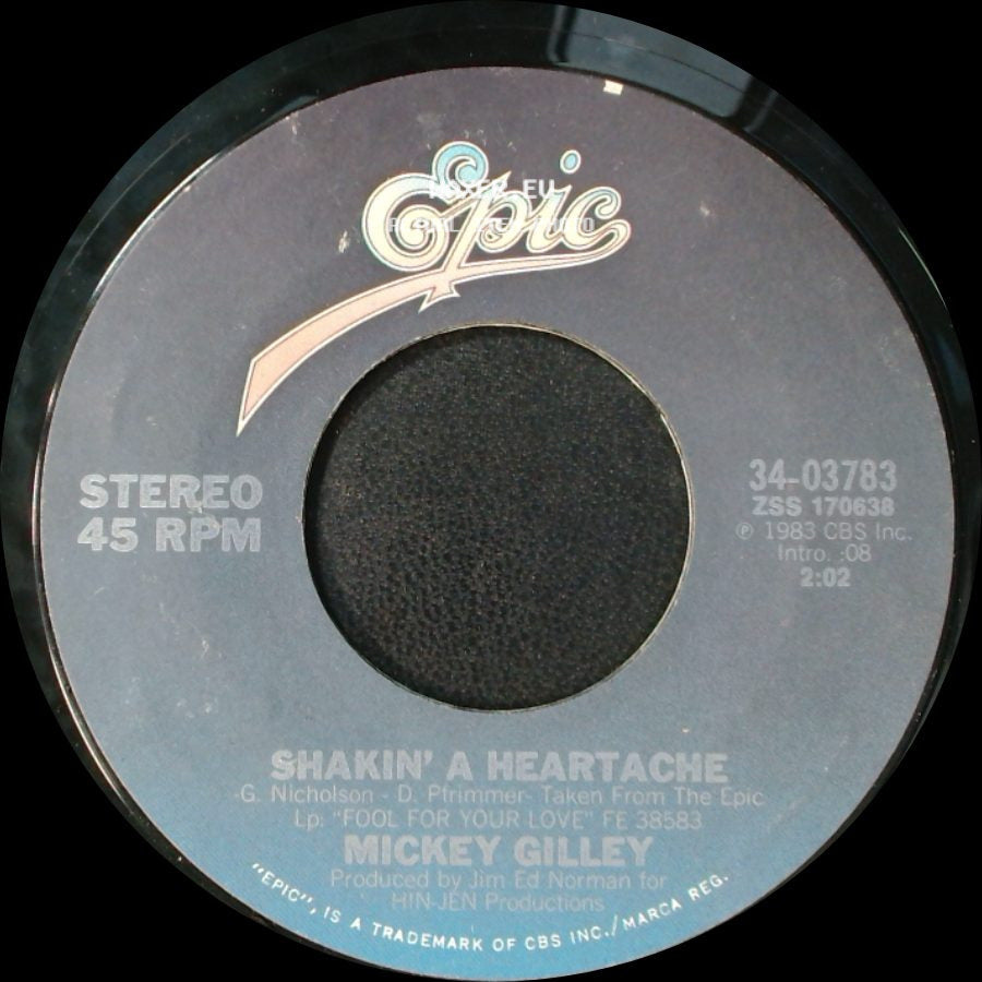 Mickey Gilley - Fool For Your Love / Shakin' A Heartache side B