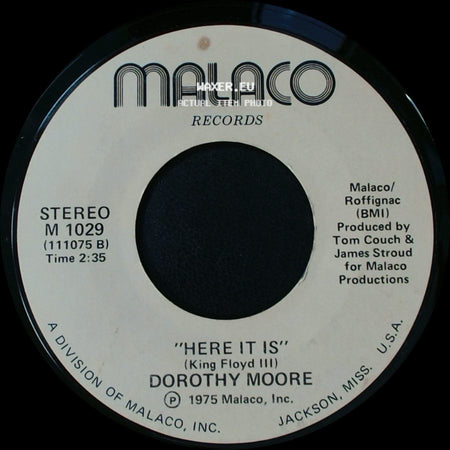 Dorothy Moore - Misty Blue / Here It Is side B
