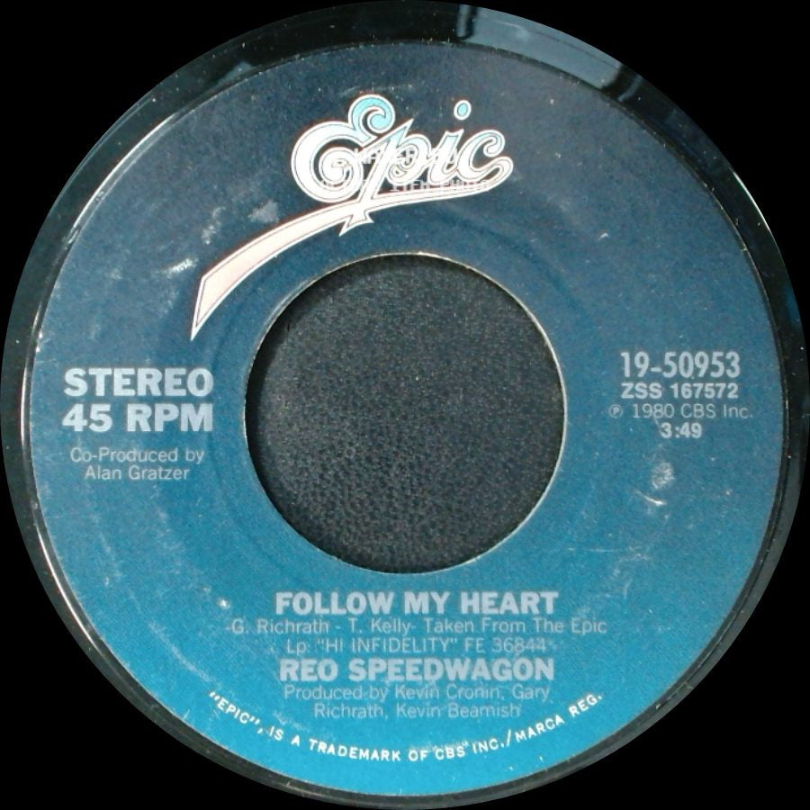 Reo Speedwagon - Follow My Heart / Keep On Loving You side A