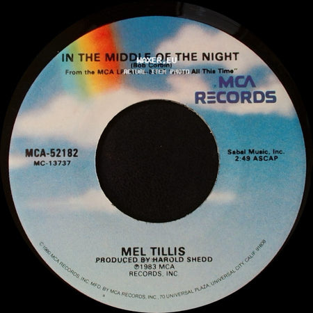 Mel Tillis - Even At Her Worst (She's Still The Best) / In The Middle Of The Night side B