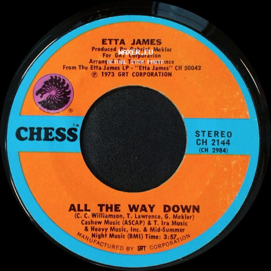 Etta James - Lay Back Daddy / All The Way Down side B