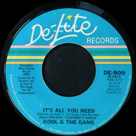 Kool & The Gang - It's All You Need / I Like Music side A
