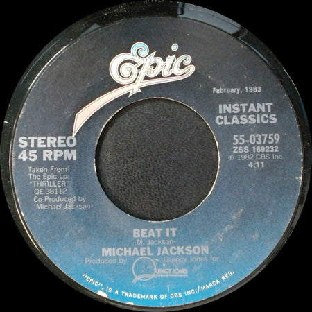 Michael Jackson - Get On The Floor / Beat It side B