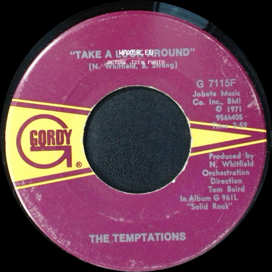 The Temptations - Take A Look Around / Smooth Sailing (From Now On) side A