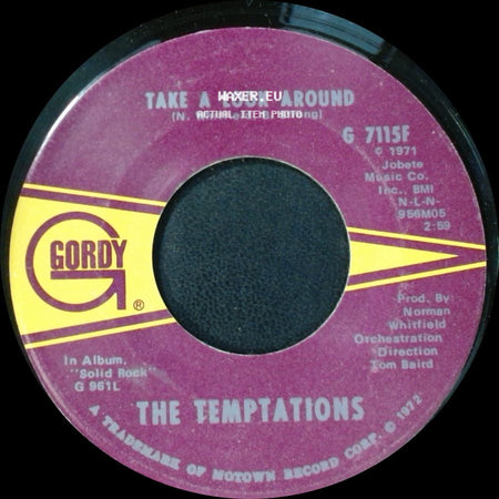 The Temptations - Take A Look Around / Smooth Sailing (From Now On) side A