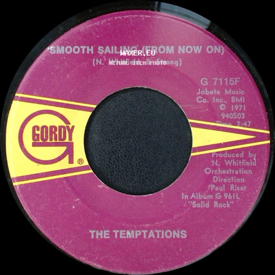 The Temptations - Smooth Sailing (From Now On) / Take A Look Around side A