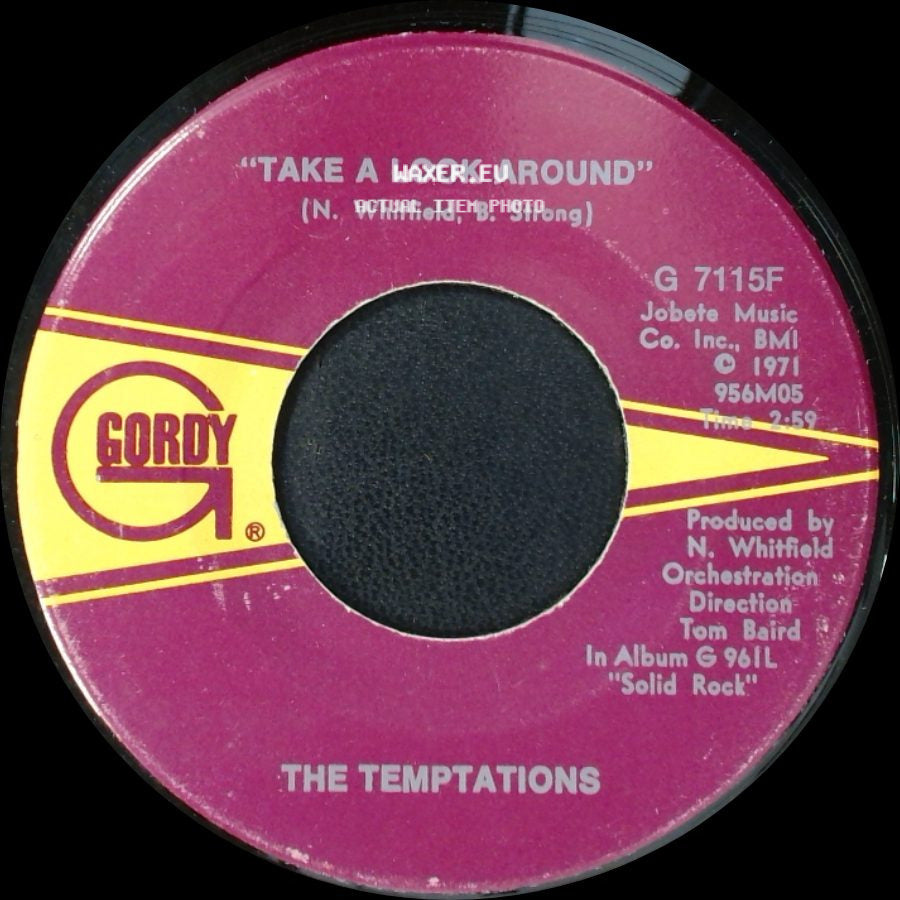 The Temptations - Smooth Sailing (From Now On) / Take A Look Around side B