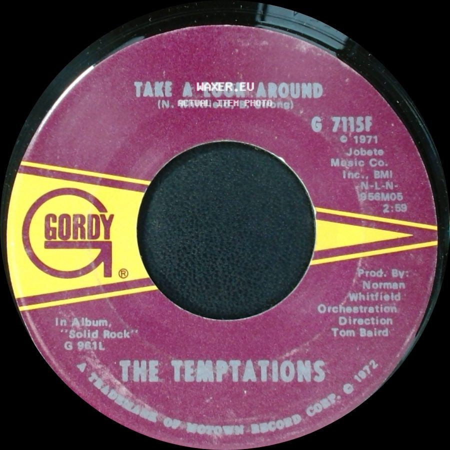 The Temptations - Take A Look Around / Smooth Sailing (From Now On) side A