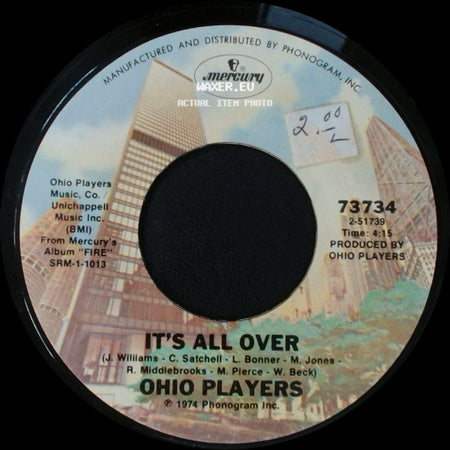 Ohio Players - Love Rollercoaster / It's All Over side B