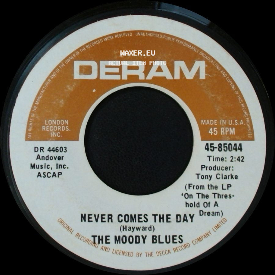 The Moody Blues - So Deep Within You / Never Comes The Day side B