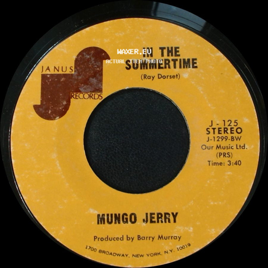 Mungo Jerry - In The Summertime / Mighty Man side A