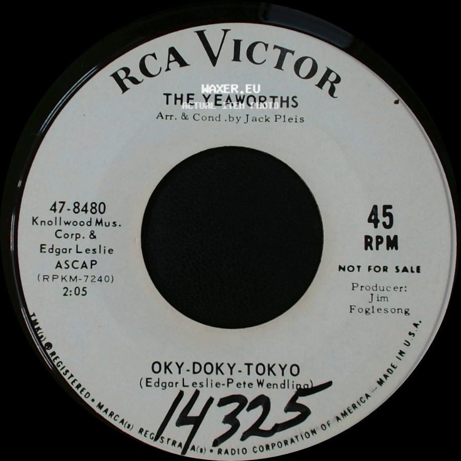 The Yeaworths - The Ballad Of The Christmas Donkey / Oky-Doky-Tokyo side B