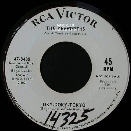 The Yeaworths - The Ballad Of The Christmas Donkey / Oky-Doky-Tokyo side B