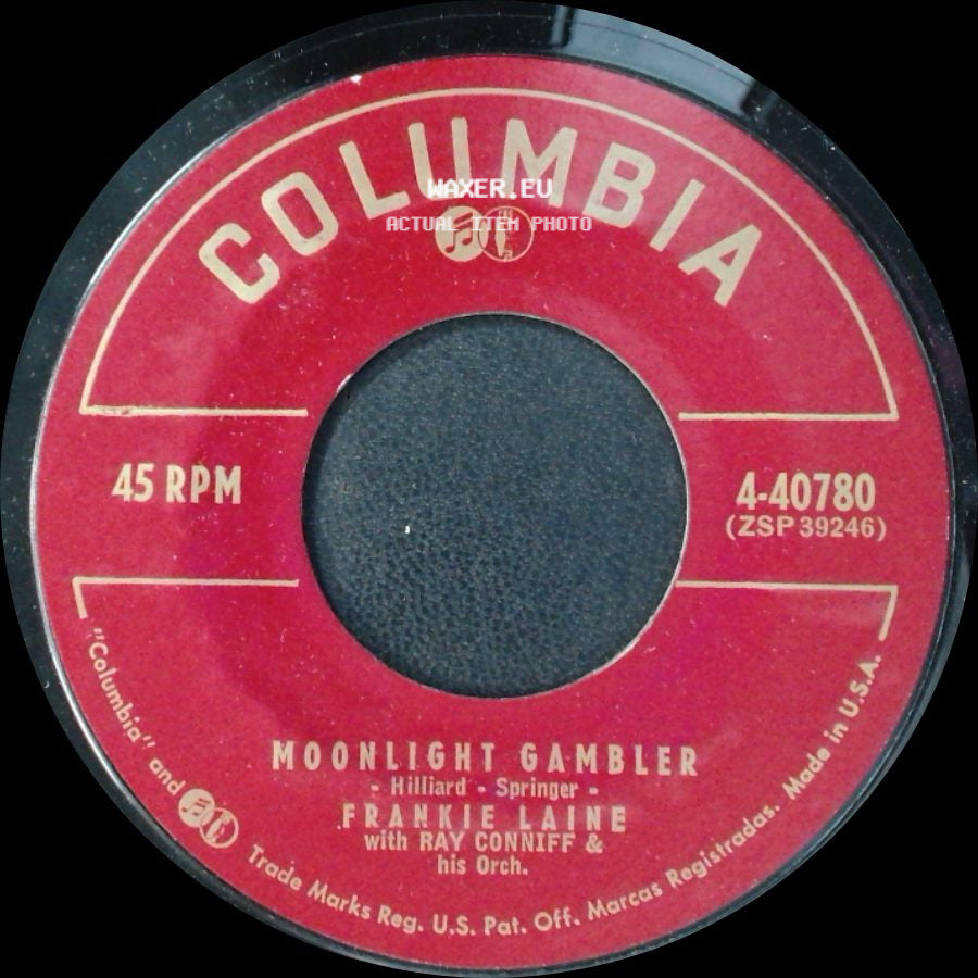 Frankie Laine With Percy Faith & His Orch. / Frankie Laine - Lotus Land / Moonlight Gambler side B