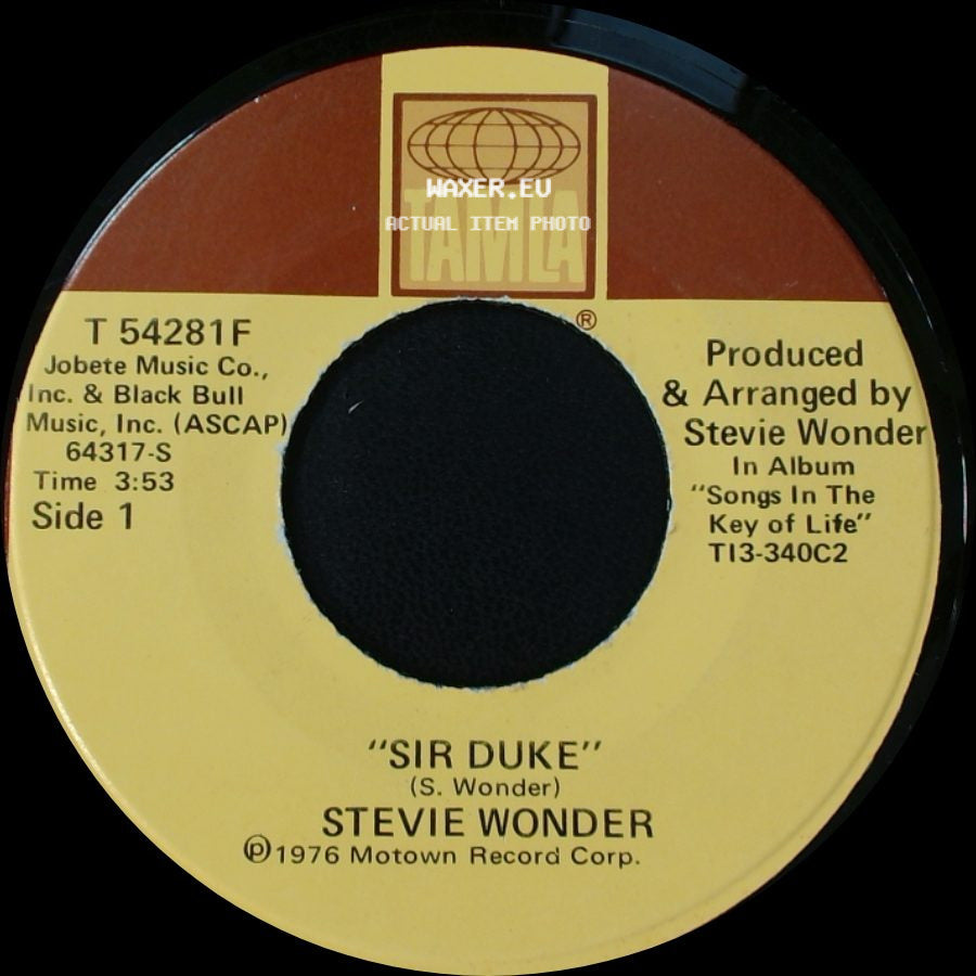Stevie Wonder - Sir Duke / He's Misstra Know-It-All side A