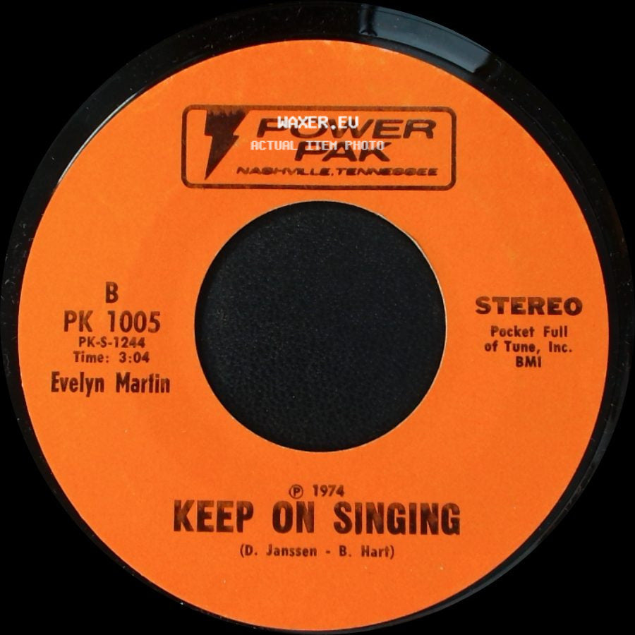 Betty Benton / Evelyn Martin - I Honestly Love You / Keep On Singing side B
