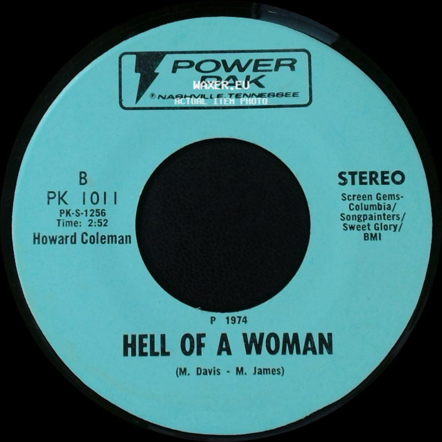 Tim Thompson / Howard Coleman - Please Come To Boston / Hell Of A Woman side B
