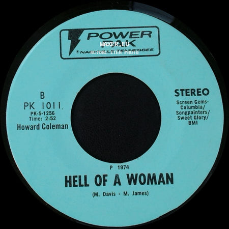 Tim Thompson / Howard Coleman - Please Come To Boston / Hell Of A Woman side B