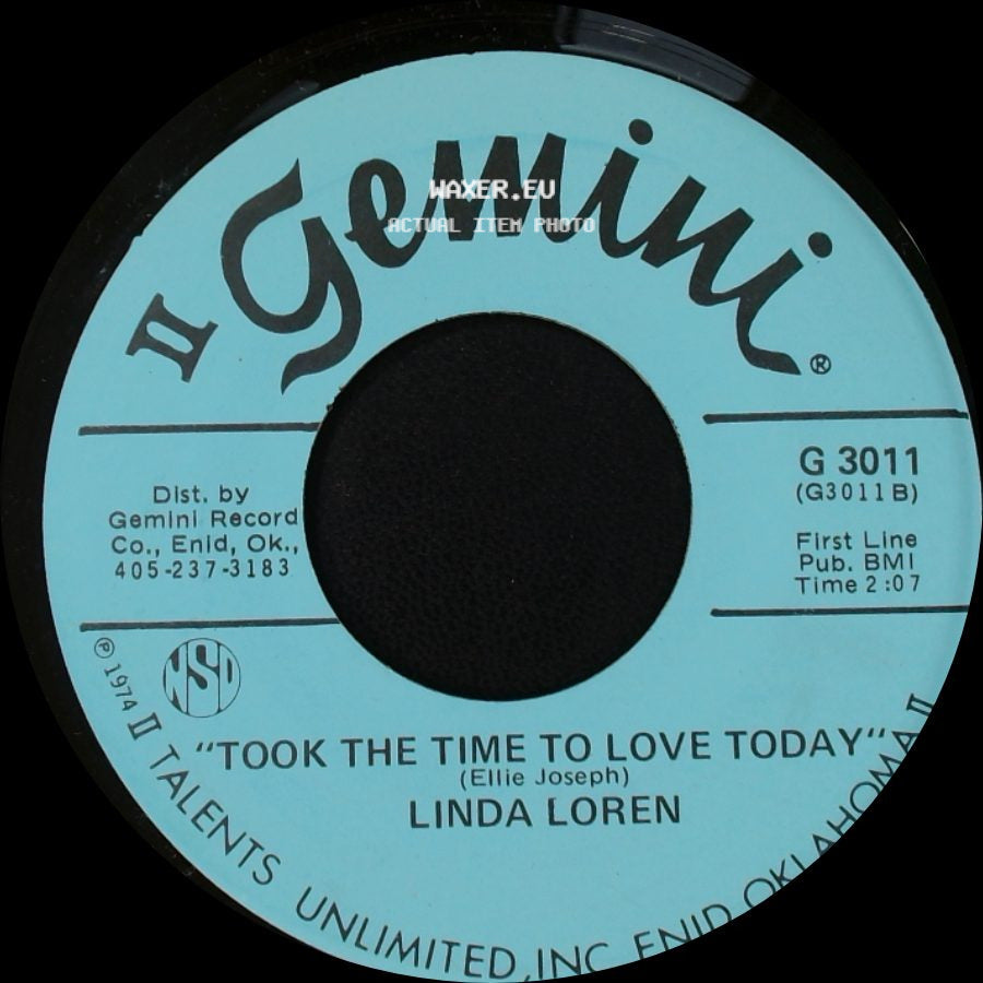 Linda Loren - Took The Time To Love Today / Scotch And Time side A