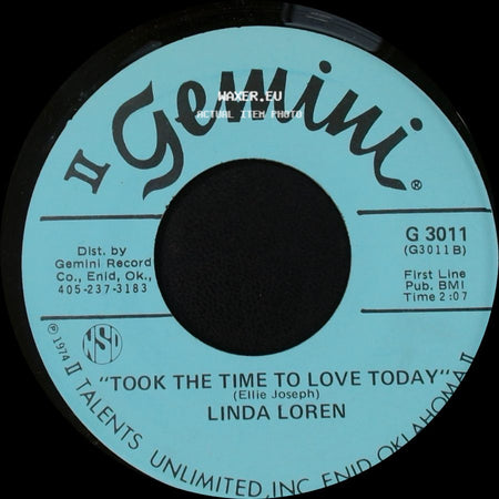 Linda Loren - Took The Time To Love Today / Scotch And Time side A
