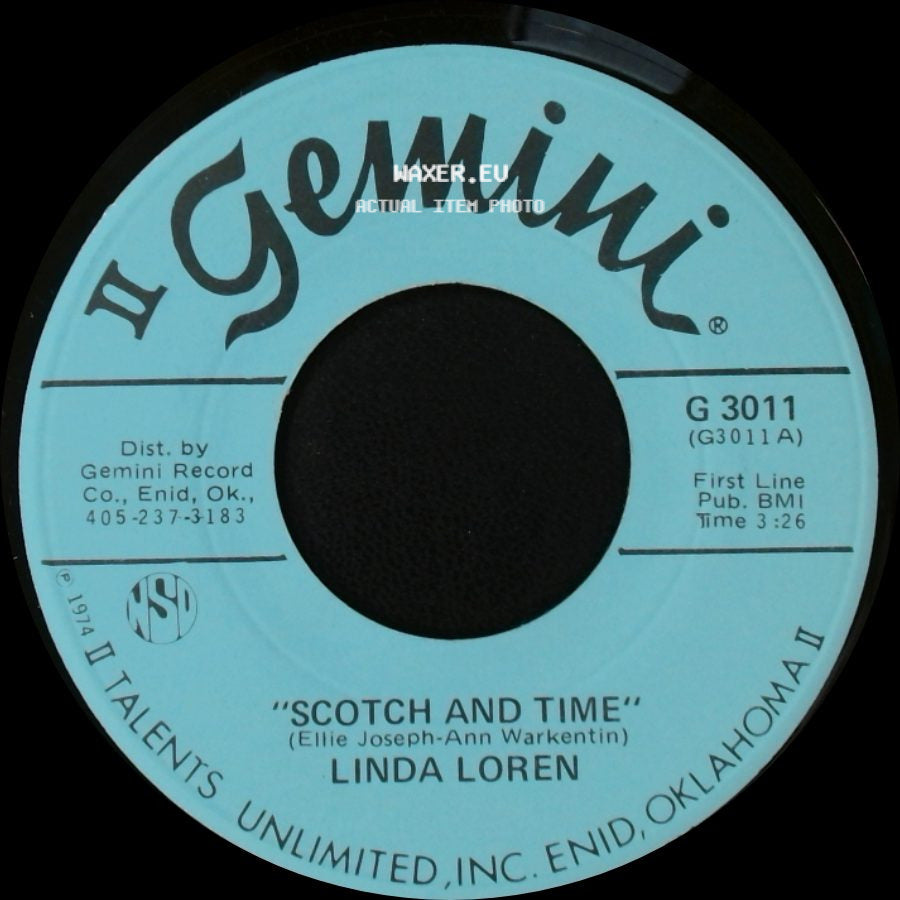 Linda Loren - Took The Time To Love Today / Scotch And Time side B