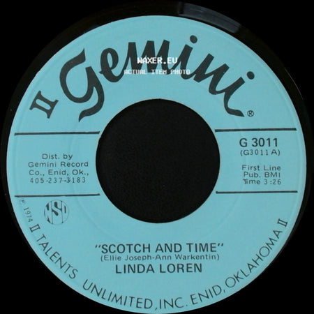 Linda Loren - Took The Time To Love Today / Scotch And Time side B