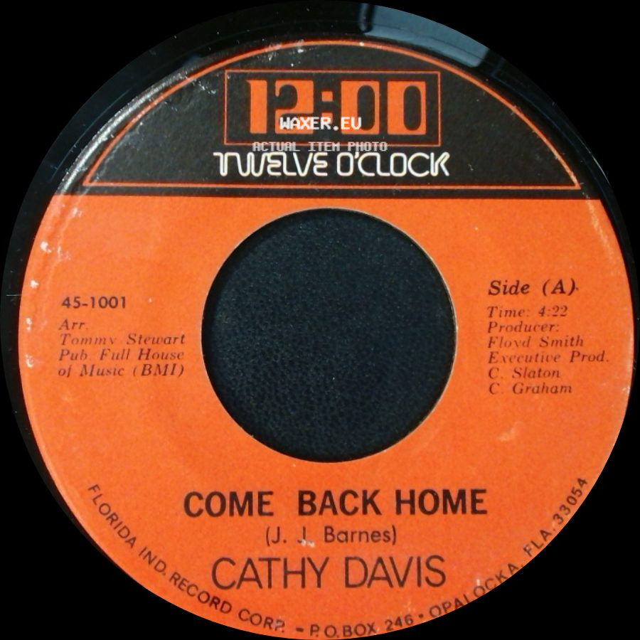Cathy Davis - Come Back Home / Come Back Home (Part Ii) side A