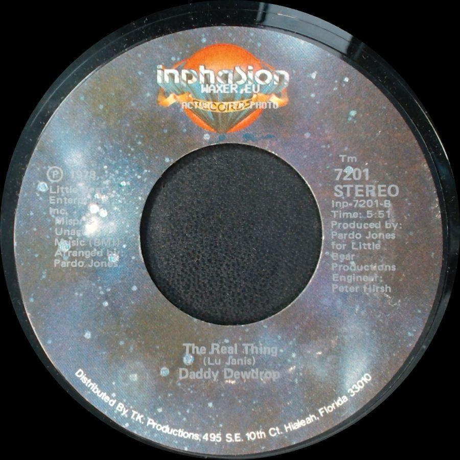 Daddy Dewdrop - Nanu, Nanu / I Wanna Funky Wich You / The Real Thing side B