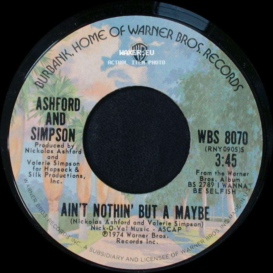 Ashford And Simpson - Bend Me / Ain't Nothin' But A Maybe side B