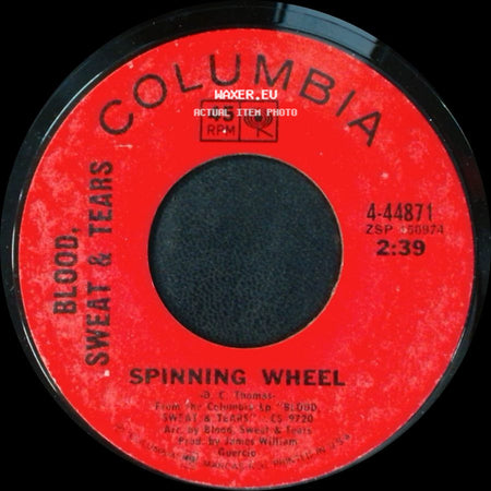 Blood, Sweat & Tears - Spinning Wheel / More And More side A